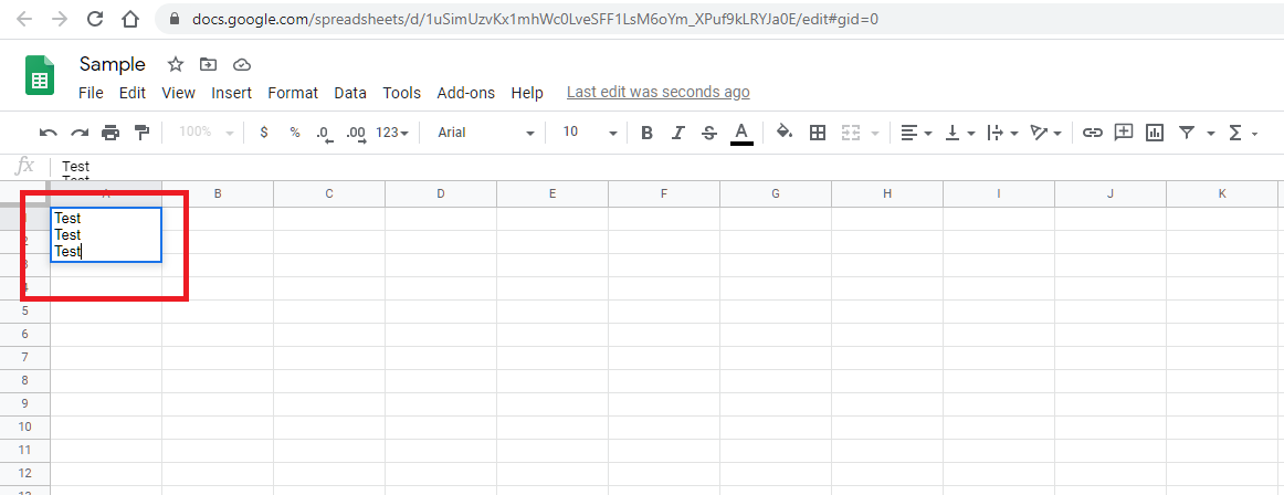 Google Spreadsheet – Knowledgebase